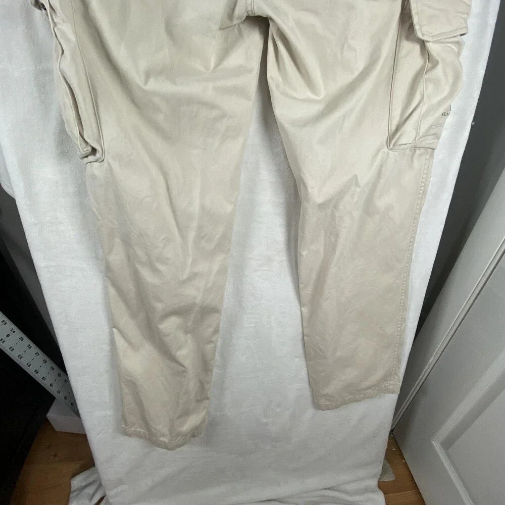 Polo Ralph Lauren Cargo Pants Mens FITS 33x34 Beige Army Military Workwear